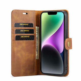Lompakkokotelo DG-Ming 2i1 Apple iPhone 14 Max - Ruskea