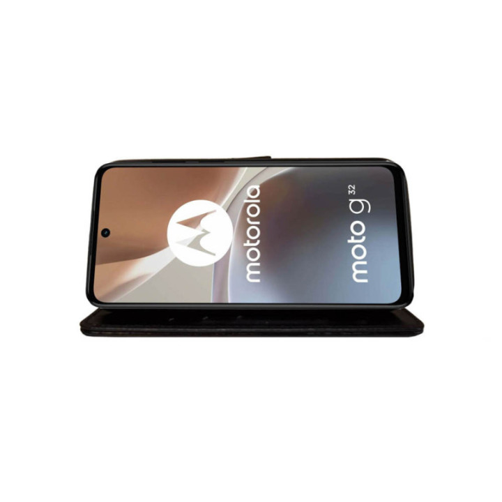 Mobile wallet 3-card Motorola Moto G32 - Black