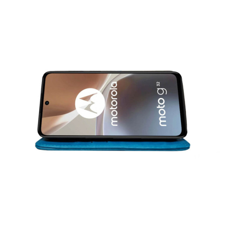 Mobilplånbok 3-kort Motorola Moto G32 - Ljusblå