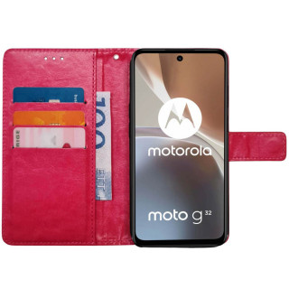 Mobile wallet 3-card Motorola Moto G32 - Pink