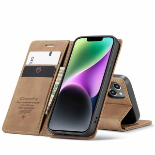 CaseMe Smart Magnet Flipdeksel Apple iPhone 14 Max - Brun