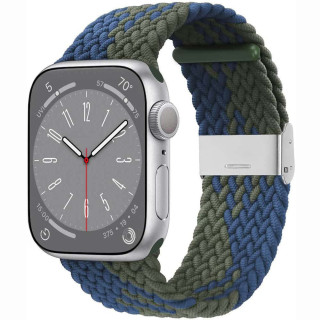 Braided Elastic Bracelet Apple Watch 8 (45mm) - bluegreen