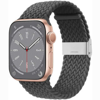 Punottu elastinen rannekoru Apple Watch 8 (45mm) - skygrey