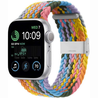 Braided Elastic Bracelet Apple Watch SE 2022 44mm - lightrainbow
