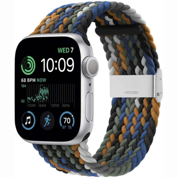 Geflochtenes Elastisches Armband Apple Watch SE 2022 44mm - cowboy