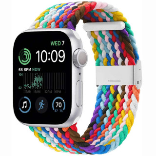 Flätat Elastiskt Armband Apple Watch SE 2022 44mm - Pride Edition
