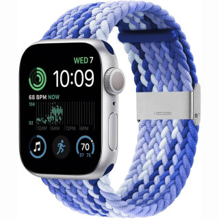 Flätat Elastiskt Armband Apple Watch SE 2022 44mm - Gradient blue