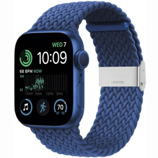 Flettet elastisk armbånd Apple Watch SE 2022 44mm - Blå