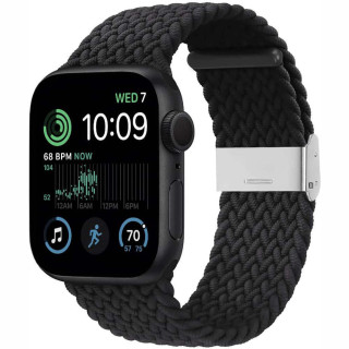 Geflochtenes Elastisches Armband Apple Watch SE 2022 44mm - schwarz