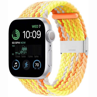 Flätat Elastiskt Armband Apple Watch SE 2022 44mm - Gradient orange