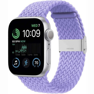 Punottu elastinen rannekoru Apple Watch SE 2022 44mm - lightpurple