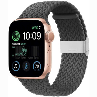 Punottu elastinen rannekoru Apple Watch SE 2022 44mm - skygrey