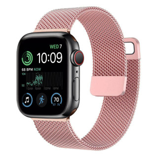 Milanese Rannekoru Apple Watch 7 (45mm) - Vaaleanpunainen