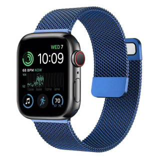 Milanese Armband Apple Watch 7 (45mm) - Blue