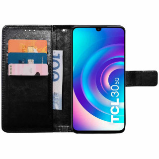 Mobil lommebok 3-kort TCL 30 5G - Sort