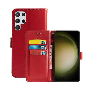 Mobil lommebok 3-kort Samsung Galaxy S23 Ultra - Rød