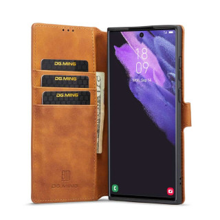 DG-Ming Wallet Case 3-card Samsung Galaxy S23 Ultra - Brown