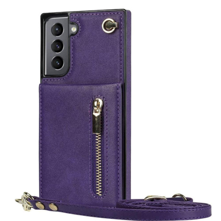 Zipper Halskette hülle Samsung Galaxy S23 Plus - Violett