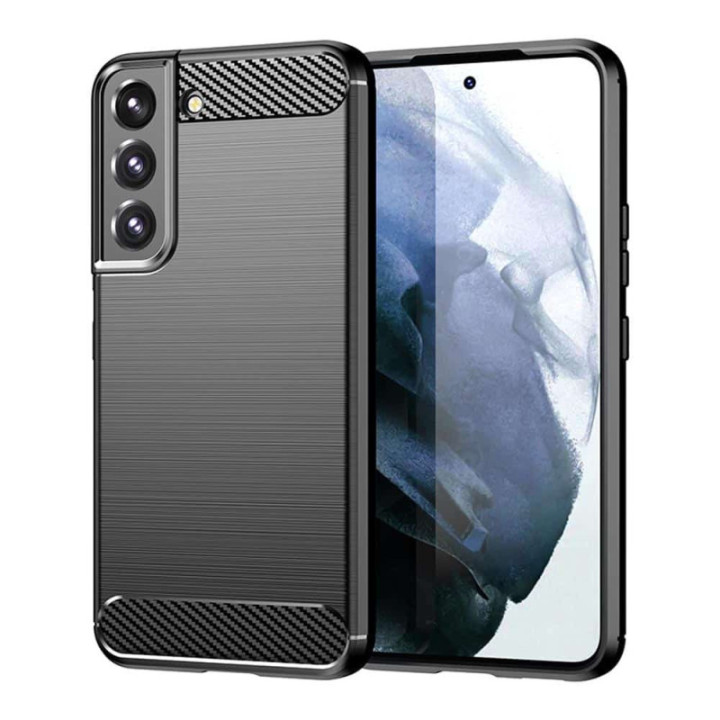 Gebürstet TPU hülle Samsung Galaxy S23 Plus - Schwarz