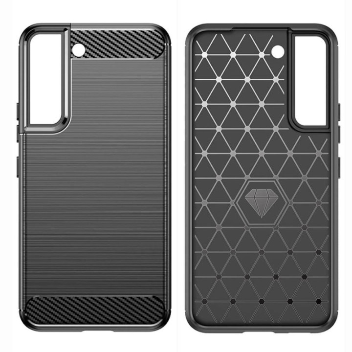 Gebürstet TPU hülle Samsung Galaxy S23 Plus - Schwarz