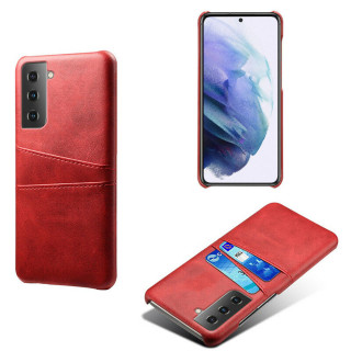 Retro deksel med kort Samsung Galaxy S23 Plus - Rød