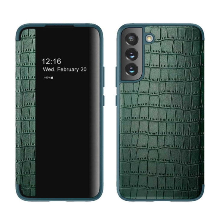 Crocodile FlipCover Samsung Galaxy S23 Plus - Vihreä