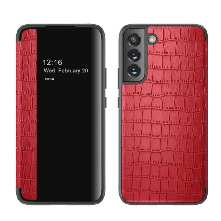 Crocodile FlipCover Samsung Galaxy S23 Plus - Punainen