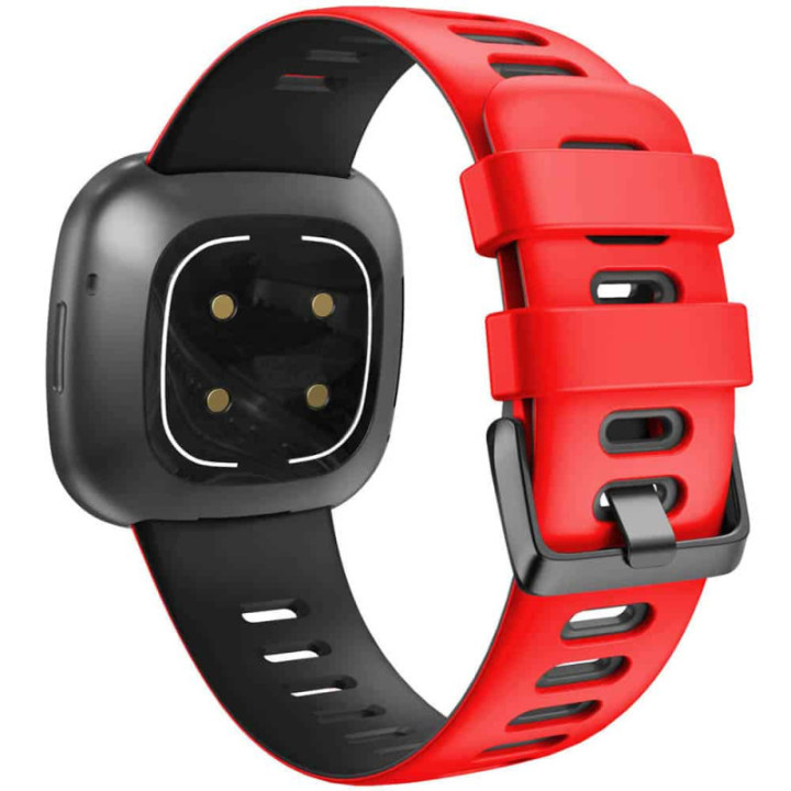 Twin Sport Rannekoru Armband Fitbit Sense - Punamusta
