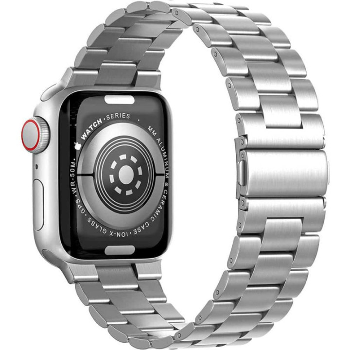 Armbånd Rustfrit stål Apple Watch SE 2022 (40mm) - Sølv