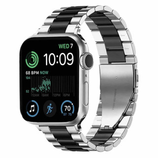 Armbånd Rustfrit stål Apple Watch SE 2022 (40mm) - Sølv/Sort