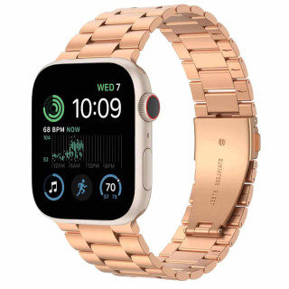 Rannekoru ruostumatonta terästä Apple Watch SE 2022 (40mm) - Ruusu