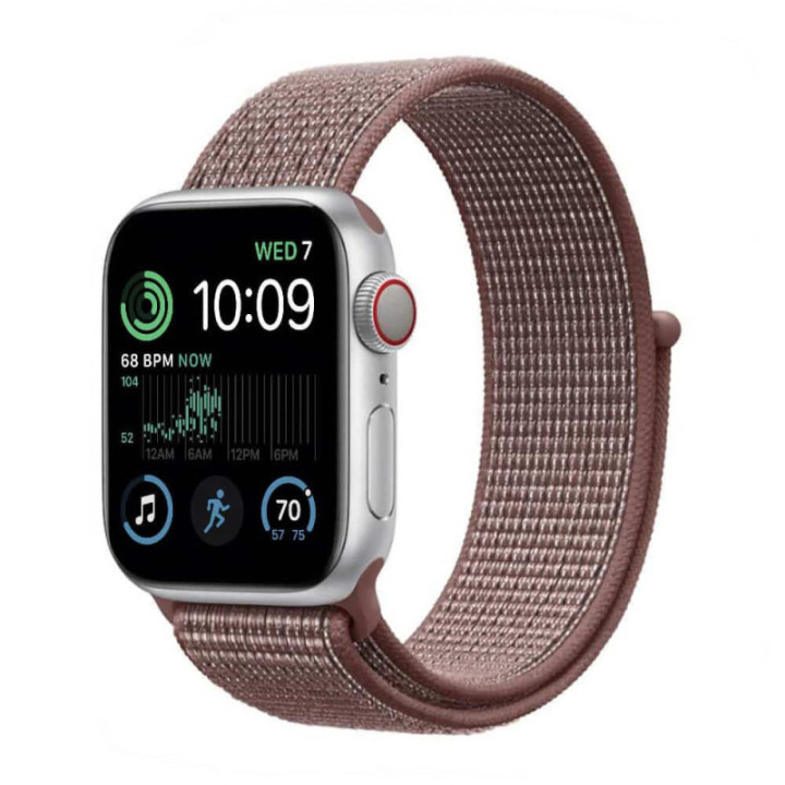 Nylon Armband Apple Watch 8 (41mm) - Smoke Mauve