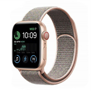 Nailon Rannekoru Apple Watch 8 (41mm) - Pink Sand