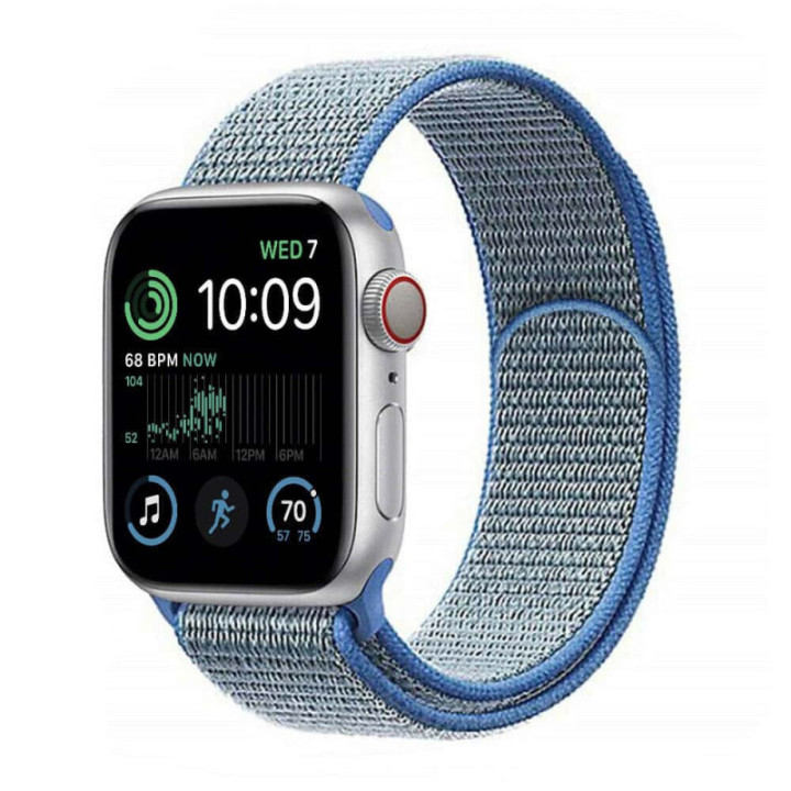 Nylon Armband Apple Watch 8 (41mm) - Tahoe Blue