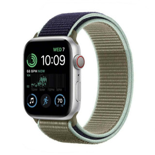 Nylon Armband Apple Watch 8 (41mm) - Khaki Blue