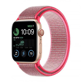 Nailon Rannekoru Apple Watch 8 (41mm) - Hot pink