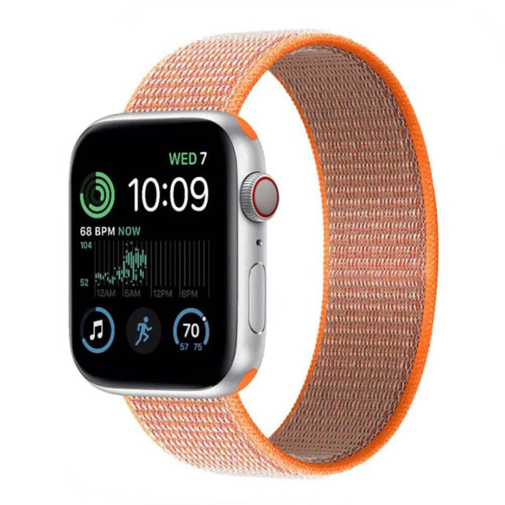 Nylon Armband Apple Watch 8 (41mm) - Spicy Orange