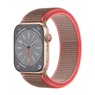 Nailon Rannekoru Apple Watch 8 (41mm) - Neon pink