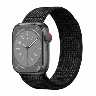 Nylon watchband Apple Watch 8 (41mm) - Black / white