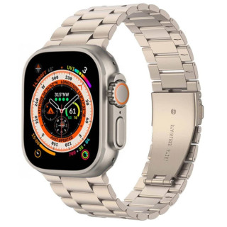 Rannekoru ruostumatonta terästä Apple Watch Ultra (49mm) - Champagne