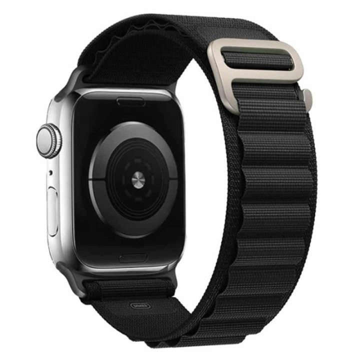 Artic Elastic nylon watchband Apple Watch SE 2022 (40mm) - Black