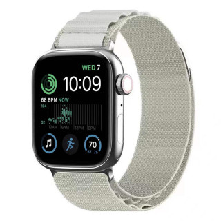 Artic Elastiskt nylon Armband Apple Watch SE 2022 (44mm) - Starlight