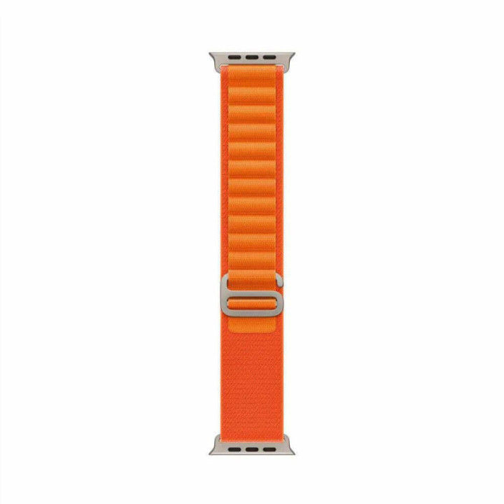 Artic Elastinen nailon ranneke Apple Watch SE 2022 (44mm) - Oranssi