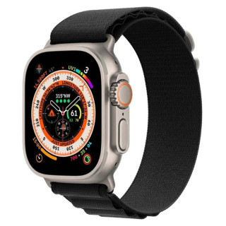 Artic Elastisk nylon armbånd Apple Watch Ultra (49mm) - Sort