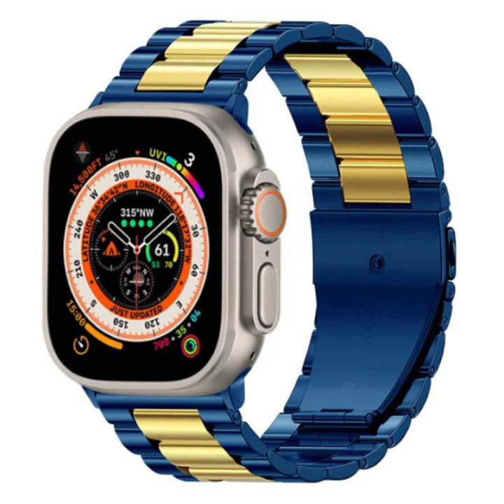 ranneke ruostumatonta terästä Apple Watch Ultra (49mm) - Bluegold