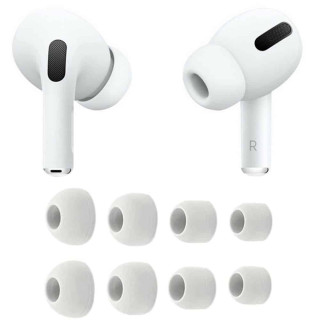 AirPods Pro silicone pads 8-pack (XS/S/M/L) - White