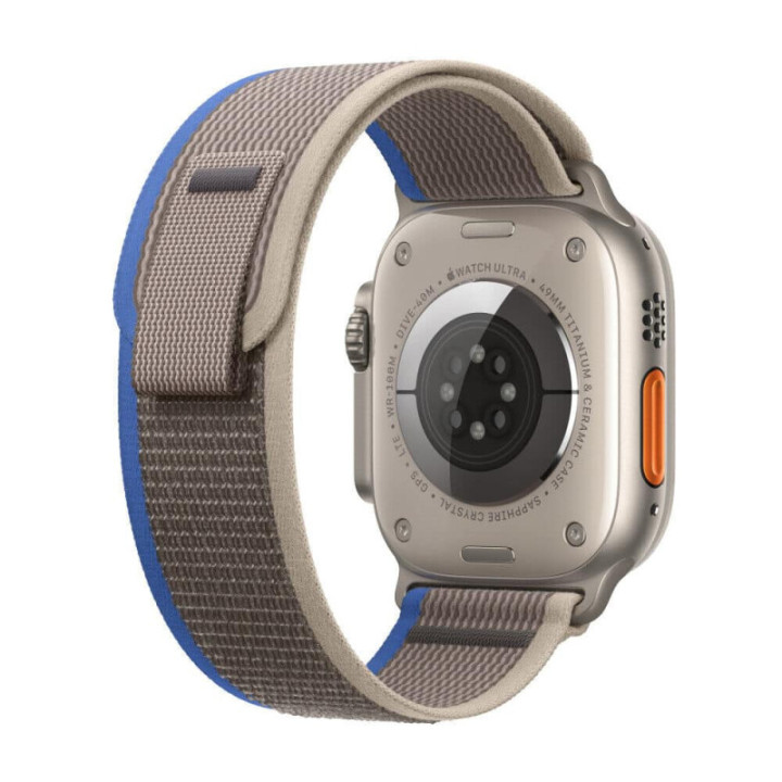 Tactic Elastic nylon Armbånd Apple Watch Ultra (49mm) - Blueroom grey