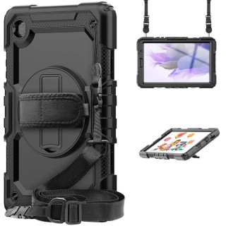 Hybrid cover med skulderrem Samsung Galaxy Tab A7 Lite 8.7 (2021) - Sort