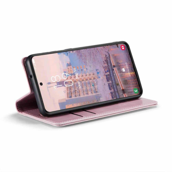 Mobil lommebok 2-korts lær Samsung Galaxy S23 - Lyserosa