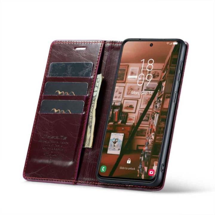 Mobile Wallet 2-Card leather Samsung Galaxy S23 - Vinered
